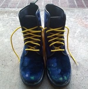Blue Velvet Dr Martens Made in England RARE